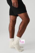 Chaussettes alo unisexes mi longues - beiges – Image 3