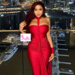 Robe moulante - rouge