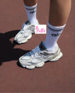 Chaussettes alo unisexes mi longues - blanches – Image 5