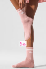 Chaussettes alo unisexes mi longues - rose – Image 3