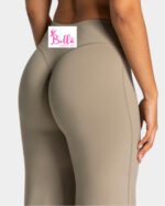 Legging taille haute seamless et bas large - nude – Image 4