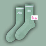 Chaussettes alo unisexes mi longues - vertes – Image 4