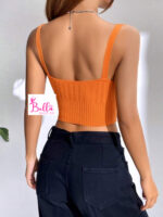 Crop top  débardeur - orange – Image 6