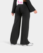 Legging taille haute seamless et bas large - noir – Image 3