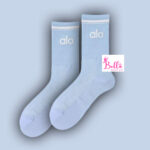 Chaussettes alo unisexes mi longues - bleues – Image 3