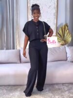 Ensemble pantalon et haut - noir