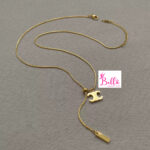 Ensemble de bijoux collier et boucles d’oreilles Céline - doré (acier inoxydable) – Image 5