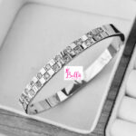 Bracelet  double strass - argenté (acier inoxydable)