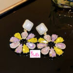 Boucles d’oreilles fleur - multicolore