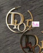 Boucles d’oreilles cerceaux Dior - doré (acier inoxydable) – Image 5