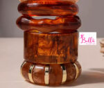 4 Bracelets acryliques - marron