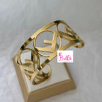 Bracelet vintage fendi - doré (acier inoxydable)