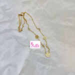 Ensemble de bijoux collier et bracelet Tory Burch - doré (acier inoxydable) – Image 3