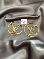 Boucles d’oreilles cerceaux louis Vuitton - doré (acier inoxydable) – Image 2