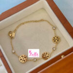 Ensemble de bijoux collier et bracelet Tory Burch - doré (acier inoxydable) – Image 2