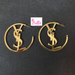 Boucles d’oreilles cerceaux Yves saint Laurent - doré (acier inoxydable)