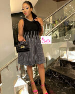 Mini Robe sans manches - noir blanc – Image 3