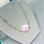 Ensemble de bijoux collier et bracelet Louis Vuitton - doré (acier au titane) – Image 4