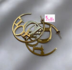Boucles d’oreilles cerceaux Dior - doré (acier inoxydable) – Image 4