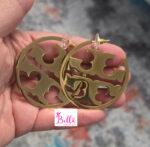 Boucles d’oreilles cerceaux tort Burch - doré (acier inoxydable) – Image 2