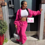 Ensemble pantalon et hoodie - rose – Image 8