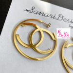 Boucles d’oreilles cerceaux Chanel - doré (acier inoxydable) – Image 2