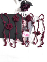 Ceinture de taille en maille - rouge – Image 4