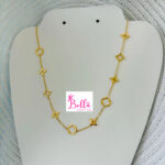Ensemble de bijoux collier et bracelet Louis Vuitton - doré (acier au titane) – Image 6