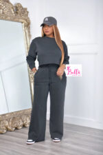 Ensemble pantalon et haut longues manches - gris