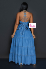 Robe en jeans - bleue – Image 4