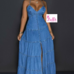 Robe en jeans - bleue