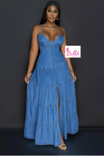 Robe en jeans - bleue