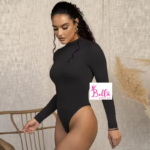 Bodysuit longue manche avec fermeture - noir – Image 4