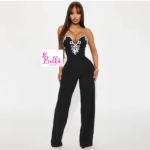 Combinaison bustier - noir blanc – Image 3