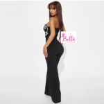 Combinaison bustier - noir blanc – Image 4