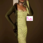 Robe longues manches - verte – Image 4