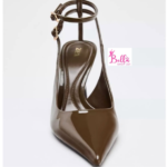Talons escarpins ouvert Zara - brun olive – Image 5