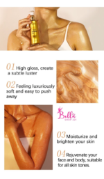 Huile pailletée corporelle - or (100 mL) – Image 4