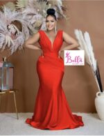 Robe moulante de soirée - rouge – Image 2