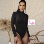 Bodysuit longue manche avec fermeture - noir – Image 2