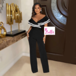 Combinaison bicolore - noir blanc