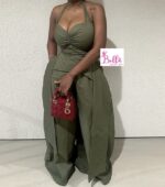 Combinaison bas large - vert – Image 3