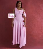 Robe avec détails rose - rose