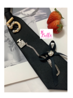 Cravate Chanel - noire – Image 2