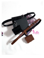 Ceinture avec pochette - noire – Image 3