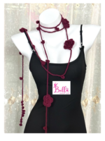 Ceinture de taille en maille - rouge – Image 2