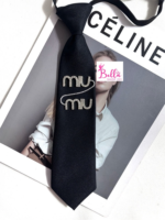 Cravate miu miu - noire – Image 3