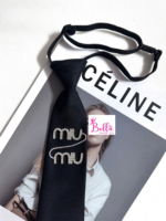 Cravate miu miu - noire – Image 2
