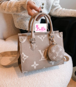 Sac Louis Vuitton - beige blanc – Image 4