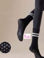 Chaussettes de pilates / yoga anti dérapantes - noires